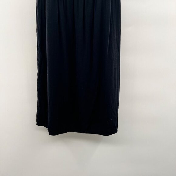 Kendall & Kylie Spaghetti Strap Surplice A-Line Dress Black Sz Small Above Knee - Picture 5 of 9